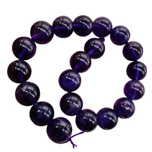 Load image into Gallery viewer, Amethyst Gorgeous Round AA Half-Strand Beads | 10mm | Deep Purple | 20 Beads |
