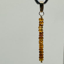 Load image into Gallery viewer, Sapphire Faceted Rondelle 14K Gold Filled Pendant | Pink, Orange | 1 1/2&quot; Long |
