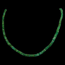 Load image into Gallery viewer, Brazilian Emerald Faceted Rondelle Beads 32 Ct Green 230 Bead Strand
