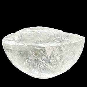Optical Calcite Iceland Spar 82g Unique Specimen1/2 Sphere | 47x24mm | Clear |