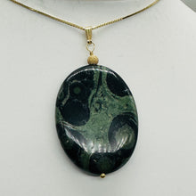 Load image into Gallery viewer, Exotic Kambaba Jasper Oval 14K Gold Filled Pendant | 2&quot; Long | 1 Pendant |
