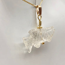 Load image into Gallery viewer, Quartz Koi Fish Pendant Necklace | Semi Precious Stone Jewelry | 14k Pendant
