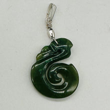 Load image into Gallery viewer, Jade Maori Manaia Sterling Silver Pendant | Green | 1 1/2&quot; Long | 1 Pendant |
