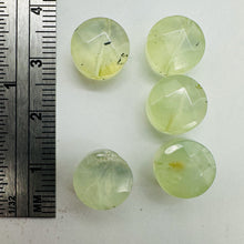 Load image into Gallery viewer, Green Tourmaline Faceted Round Beads 10x6mm 5 Natural Gemstone Beads
