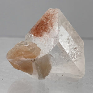 Apophyllite Stilbite 12g Collectors Crystal Pyramid | 24x26x11mm | Clear, Pink |