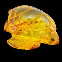 Load image into Gallery viewer, Amber Sea Turtle Carved Figurine | 1 Turtle {
