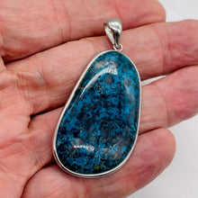Load image into Gallery viewer, Chrysocolla Sterling Silver Oval Pendant | 3 1/4&quot; Long | Blue, Green| 1 Pendant|
