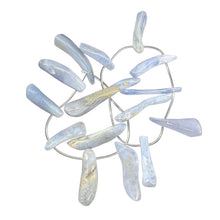 Load image into Gallery viewer, Blue Chalcedony Natural Beads 67g Strand | 44x10 to 30x6mm | 16 Beads |
