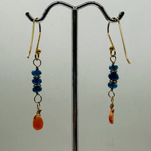 Load image into Gallery viewer, Dazzle Blue Apatite and Opal 22K Vermeil Earrings 300490A
