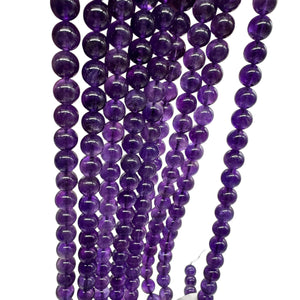 Amethyst Gorgeous Round AA Bead Parcel | 10mm | Deep Purple | 10 Beads |