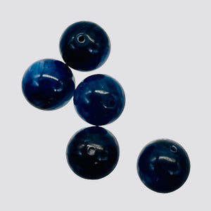 Kyanite AAA Round Beads | 10 to 11mm | Flashing Blue | 5 Beads |