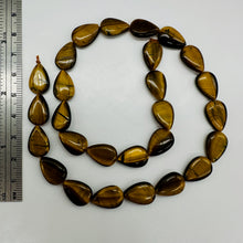 Load image into Gallery viewer, Shimmering Tigereye Teardrop 15x10mm Bead Strand 110242

