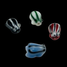 Load image into Gallery viewer, Frog Lampwork Glass Jumping Frogs Beads | 17x12x9mm | Multi-Color | 4 Beads
