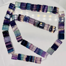 Load image into Gallery viewer, Natural Fluorite Parcel | 5mm | Cube | Purple Blue Green | 8 Beads |
