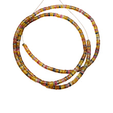Load image into Gallery viewer, Natural Multihue AAA Sapphire 43cts Bead Strand | 2.5x1.25 to 2.25x1mm | 350bds|
