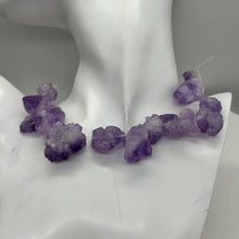 Load image into Gallery viewer, Amethyst Natural Crystals 8&quot; Strand | 29x27x15 to 18x17x12mm | Purple| 14 Beads|
