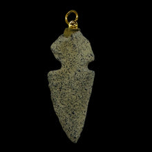 Load image into Gallery viewer, Sandstone Carved Arrowhead Pendant | 1 3/4" Long | Grey | 1 Pendant |
