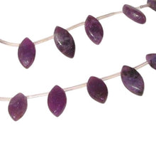 Load image into Gallery viewer, 9 Natural Lepidolite 12x6x4mm Marquis Briolette 9623

