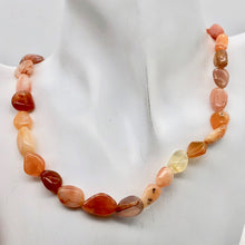 Load image into Gallery viewer, Botswana Nugget Bead Half-Strand | 9x7x6mm to 15x8x4mm | Orange | ~16 Bds |

