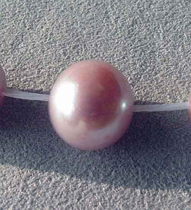 1 Sweet Natural Lavender Pink 10mm to 9mm Pearl 004479