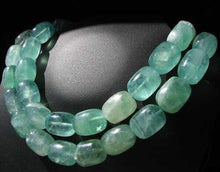 Load image into Gallery viewer, Natural Seafoam Green Fluorite Beads 4pc 19x14mm Blue Purple China
