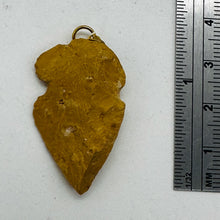 Load image into Gallery viewer, Sandstone Carved Arrowhead Pendant | 1 3/4&quot; Long | Red, Tan | 1 Pendant |
