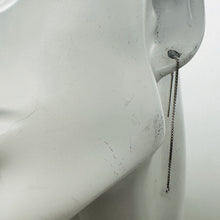 Load image into Gallery viewer, Ear Threader Sterling Silver Dangle Earrings | 2" Long | Silver | 1 Pair |
