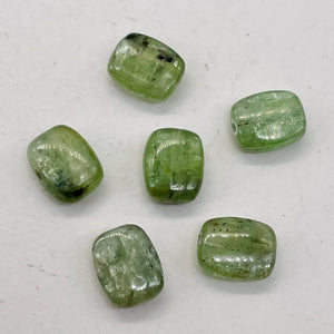 Silver Schiller Kyanite Bead Parcel | 10x8mm | Green Silver | 6 Beads |