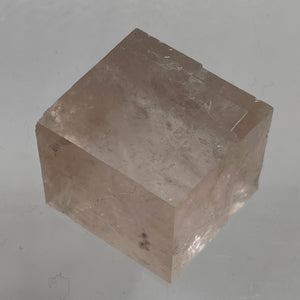 Optical Calcite Iceland Spar 25g Rectangular Prism | 22x20x19mm | Clear Pink |