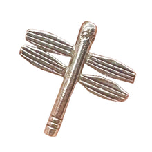 Load image into Gallery viewer, Fluttering Thai Hill Tribe Silver Dragonfly 26.5x26.5x5mm Bead 5447
