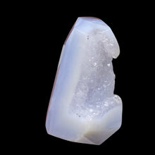 Load image into Gallery viewer, Chalcedony Druzy 56ct Designer Cut Pendant Bead| 28x20x13mm|Blue |1 Pendant Bead

