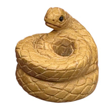 Load image into Gallery viewer, Year of the Snake 2025 Coiled Boxwood Bead | Netsuke |
