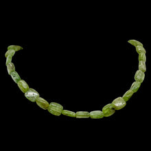 Load image into Gallery viewer, Silver Schiller Kyanite Bead Half Strand | 10x8mm | Green Silver | 20 Beads |
