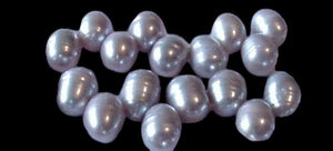 Stunning 8-10x7mm Platinum 13 Dancing Pearls 003135