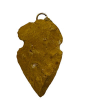 Load image into Gallery viewer, Sandstone Carved Arrowhead Pendant | 1 3/4&quot; Long | Red, Tan | 1 Pendant |
