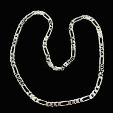 Load image into Gallery viewer, 30&quot; Heavy Figaro Sterling Silver Chain Necklace | 7 mm Wide | 46 Grams |

