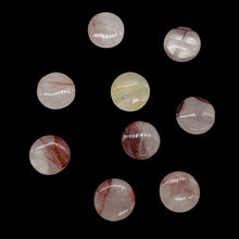Load image into Gallery viewer, 9 Natural Quartz Orange&#39; 12x4mm Coin Beads 9337
