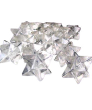 Load image into Gallery viewer, O Kabbalah 2 Carved Quartz Merkabah Star Beads 9288QZ | 25x15x15mm | Clear
