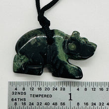 Load image into Gallery viewer, Kambaba Stone Panda Bear Pendant Necklace | 3/4&#39; Long | Green, Black | 1 Pendant
