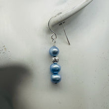 Load image into Gallery viewer, Baby Blue AAA Freshwater Pearl Sterling Silver Earrings | 1 1/4" Long |
