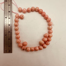 Load image into Gallery viewer, Sweet Pink Rhodochrosite 6mm Bead 8" Strand

