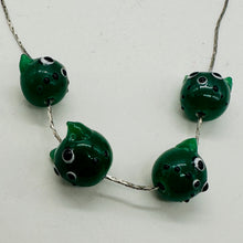 Load image into Gallery viewer, Kitty Cat Ceramic Round Beads | 15mm | Juniper Green | 4 Beads |
