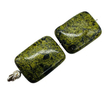 Load image into Gallery viewer, Rare 2 Reptile Russian Jasper 25x18mm Pendant Beads 008346
