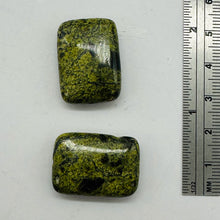 Load image into Gallery viewer, Rare 2 Reptile Russian Jasper 25x18mm Pendant Beads 008346
