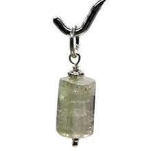 Load image into Gallery viewer, Natural Watermelon Tourmaline Sterling Silver Pendant | Pale Green, Pink. Clear|
