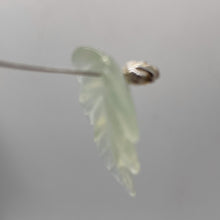Load image into Gallery viewer, Carved Serpentine New Jade Leaf Bead Set | 28x23x4 to 24x24x4mm | 4 Beads |
