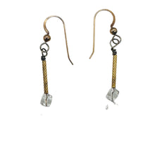 Load image into Gallery viewer, Holiday Sparkle AAA Quartz Earrings and 14Kgf 6270
