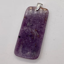 Load image into Gallery viewer, Natural Purple Lepidolite Large Rectangular Sterling Silver Pendant | 2 3/4&quot; |
