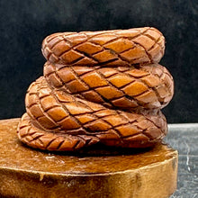 Load image into Gallery viewer, Year of the Snake 2025 Coiled Boxwood Bead | 1 Netsuke | | 17x22x23mm | Brown
