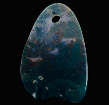 Load image into Gallery viewer, Hand Carved Bloodstone Jasper Bead Pendant Bead | 61x41x6mm | 1 Bead |
